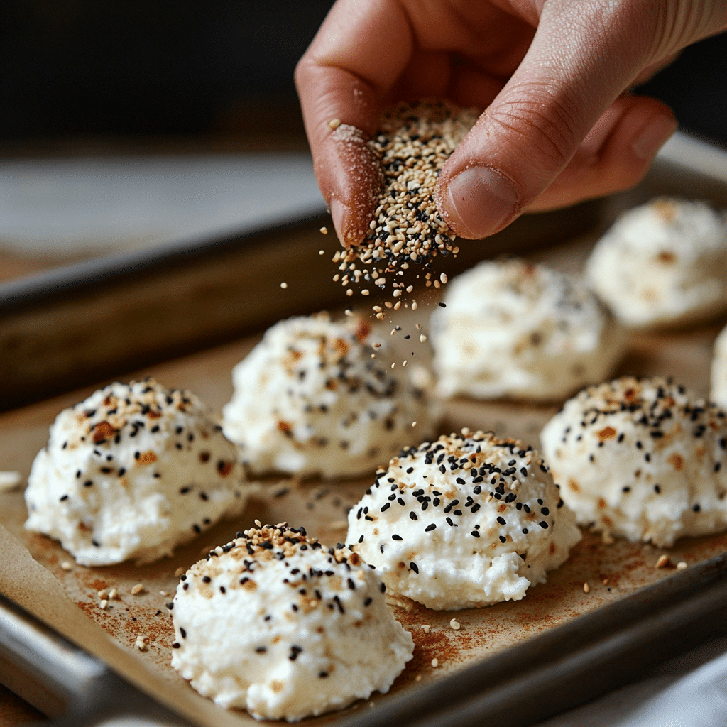 How to Make Baked Cottage Cheese Crisps with Everything Bagel Seasoning – High-Protein & Delicious! 38 add everything bagel seasoning