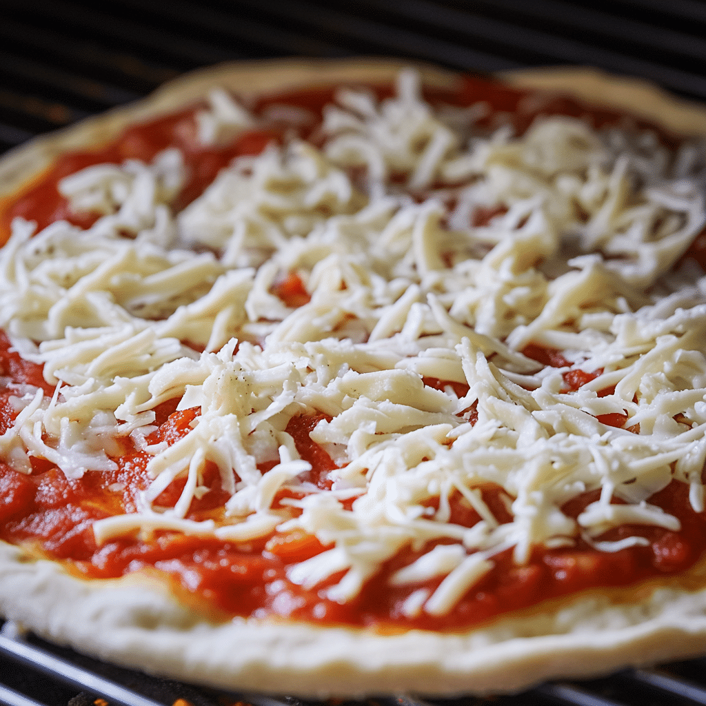 How to Make a Delicious Cottage Cheese Pizza Crust — Step by Step 20 Adding toppings to cottage cheese pizza crust