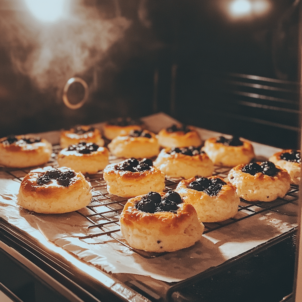 How to Make Blueberry Cottage Cheese Fluffy Cloud Bread – A Low-Carb Delight 20 Baked blueberry cottage cheese cloud bread cooling