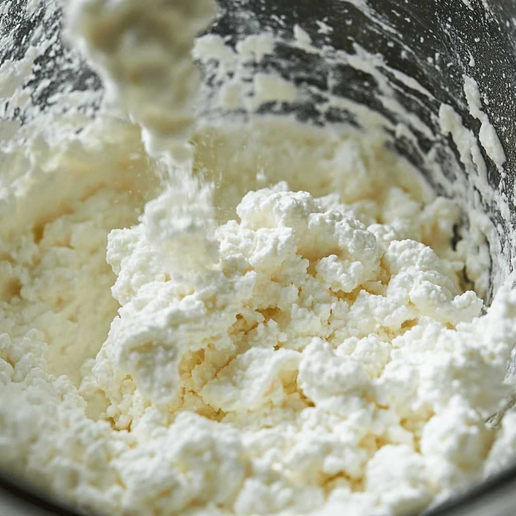 How to Make a Delicious Cottage Cheese Pizza Crust — Step by Step 16 Blending cottage cheese until smooth for pizza crust