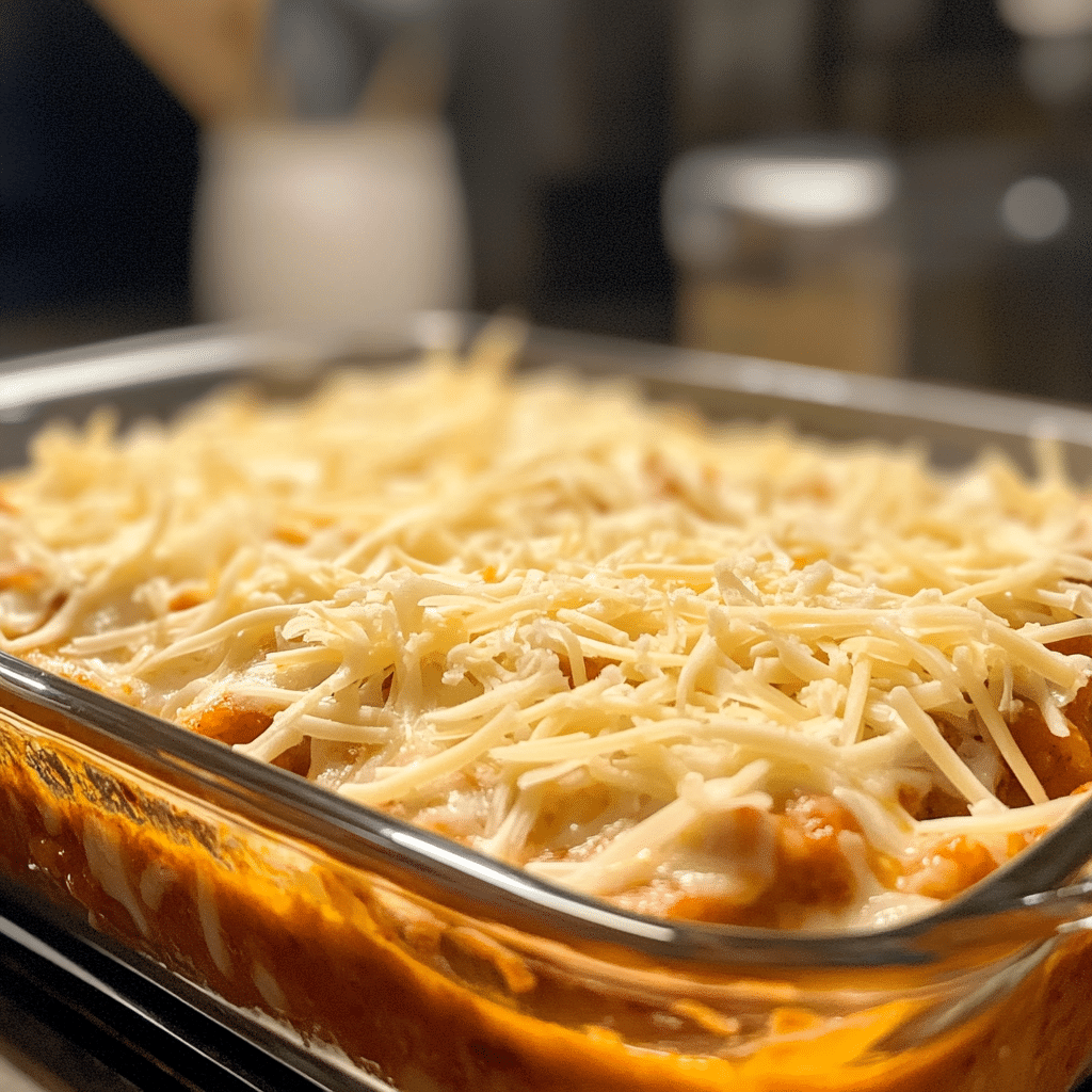 How To Make Cottage Cheese Buffalo Chicken Dip – High Protein&Cheesy 14 Cottage cheese buffalo chicken dip ready for baking