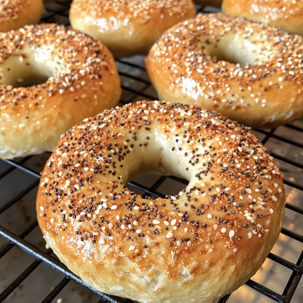 Fluffy cottage cheese bagels recipe