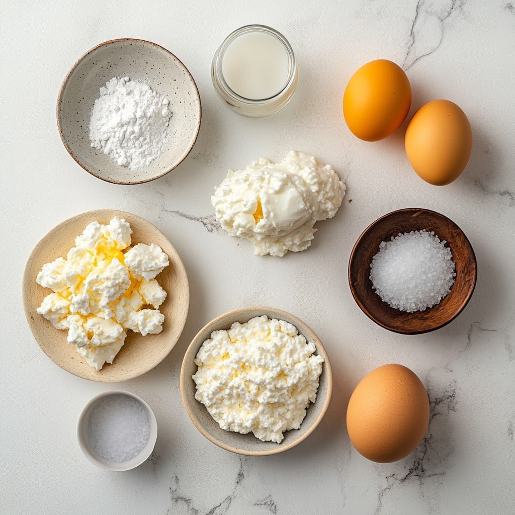 fluffy-cottage-cheese-cloud-bread-ingredients Ingredients for fluffy cottage cheese cloud bread