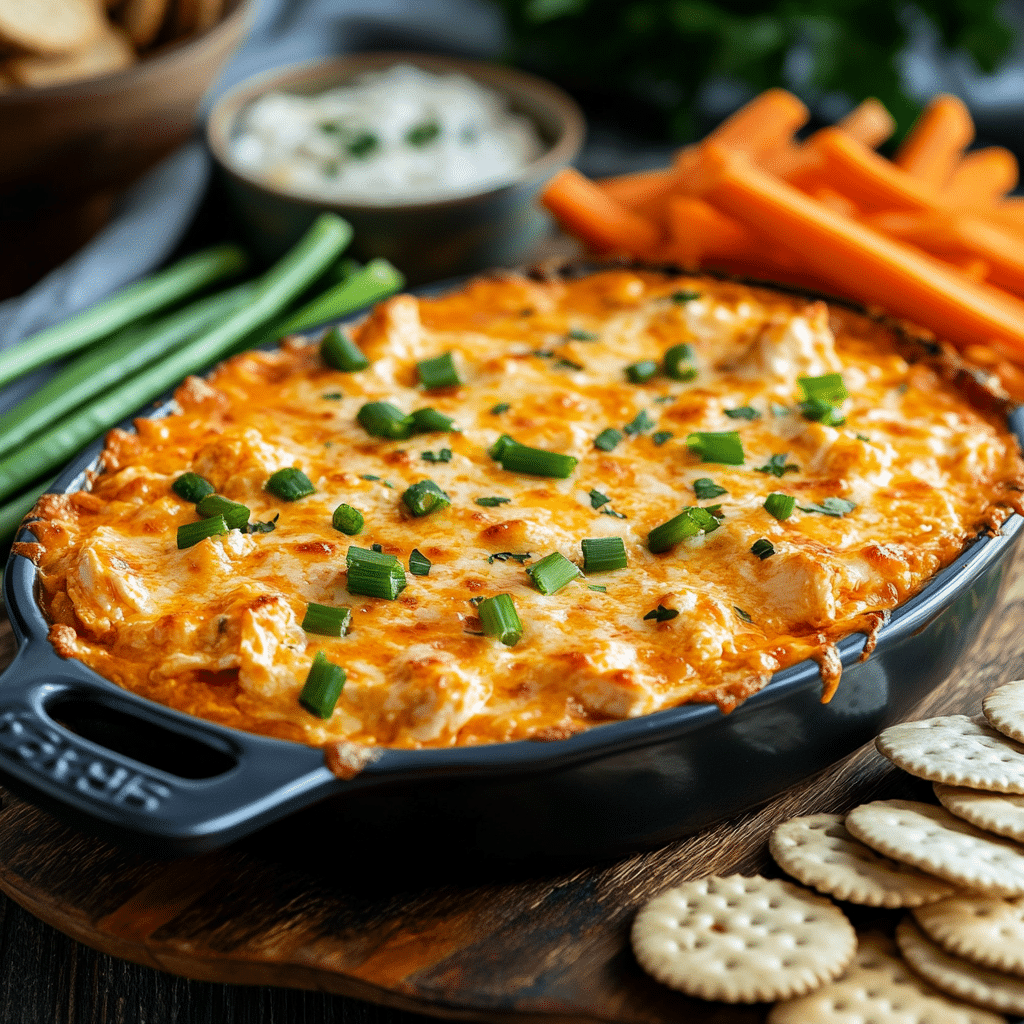 How To Make Cottage Cheese Buffalo Chicken Dip – High Protein&Cheesy 15 Served buffalo chicken dip with cottage cheese and snacks