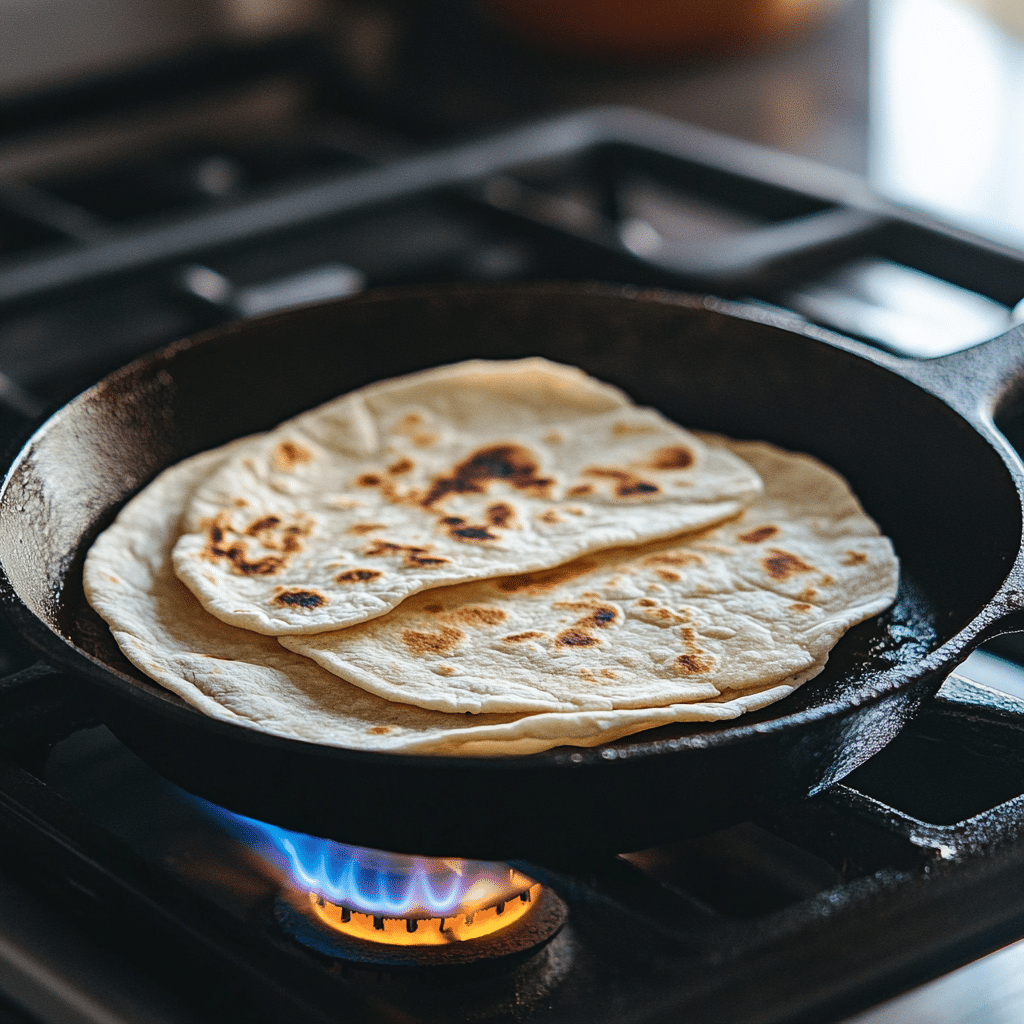 How to Make Everything Bagel Cottage Cheese Breakfast Tacos 34 Warming tortillas for everything bagel tacos