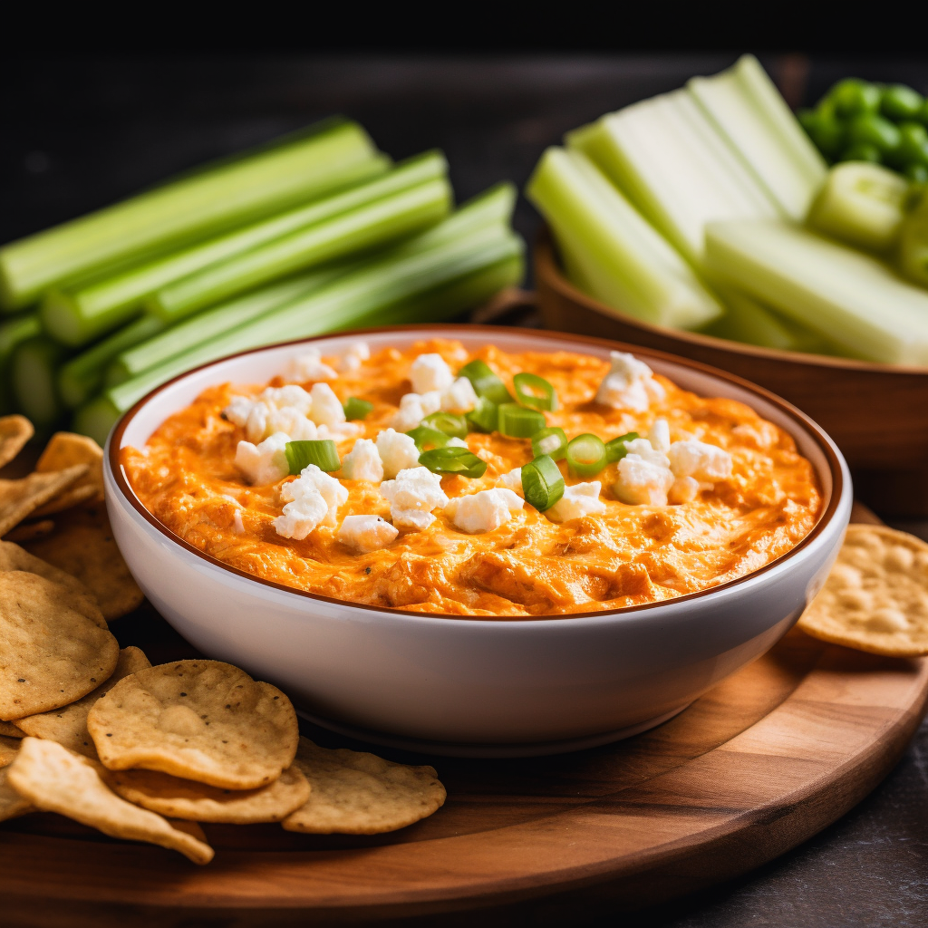 Crockpot Buffalo Chicken Dip with Cottage Cheese – Easy Slow Cooker Favorite 20 Crockpot buffalo dip served with dippers