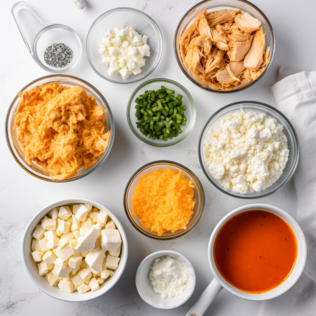 High Protein Buffalo Chicken Dip with Cottage Cheese – The Ultimate Post Workout Snack 7 Ingredients for high protein buffalo chicken dip with cottage cheese
