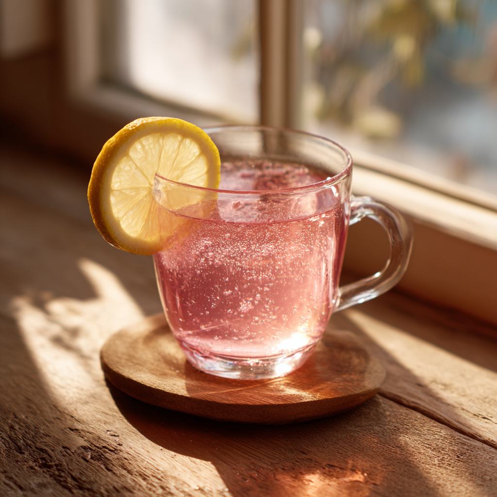 Recipe for Pink Salt Diet: Warm Morning Drink That Brings Real Results 14 serving glass of pink salt diet drink