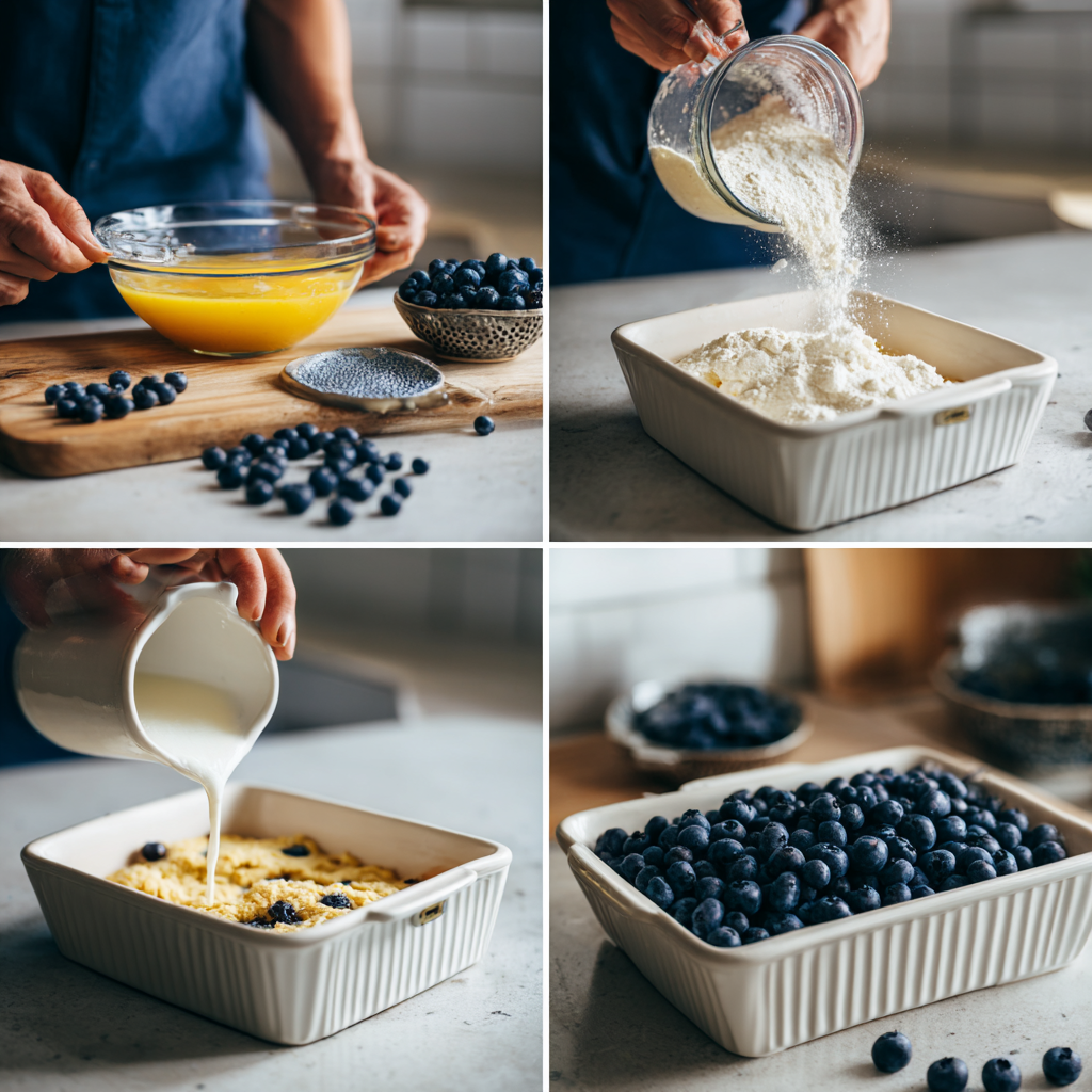 Blueberry Cottage Cheese Breakfast Bake with Oats – Easy, High Protein Recipe 10 How to make blueberry cottage cheese breakfast bake with oats