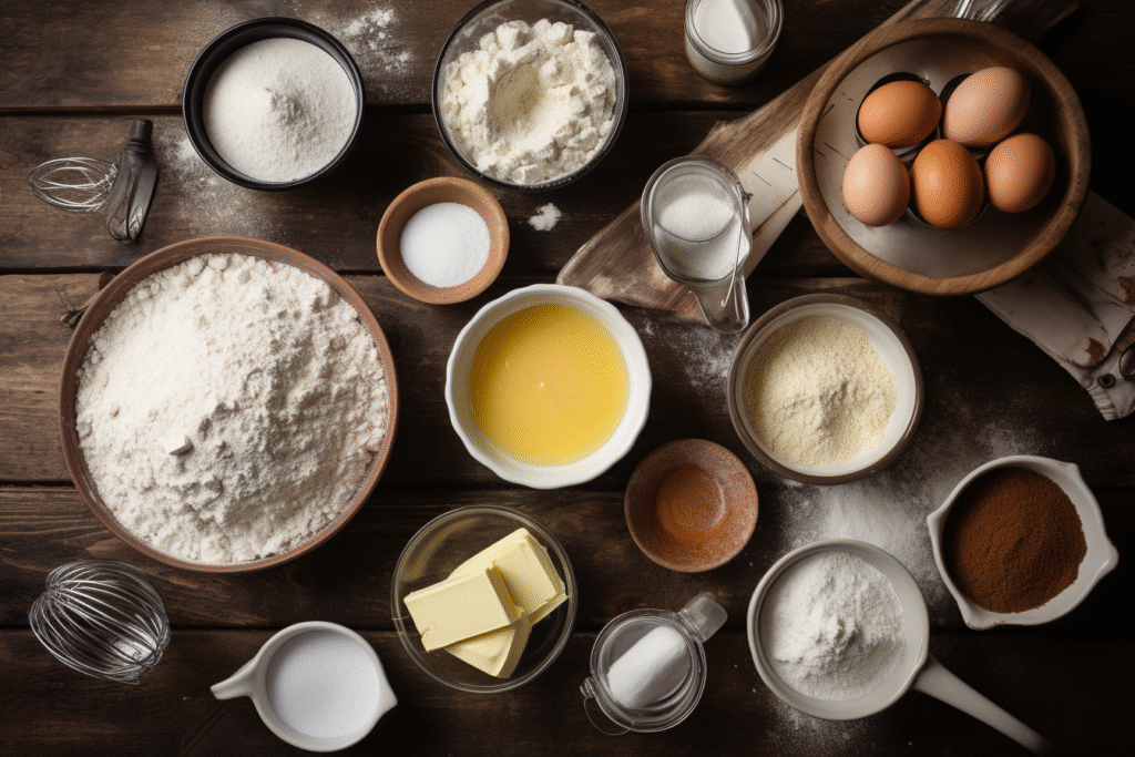 Rosemary's Bakery Whipped Cream Cake Recipe That Actually Holds Its Shape 9 whipped cream cake ingredients flat lay