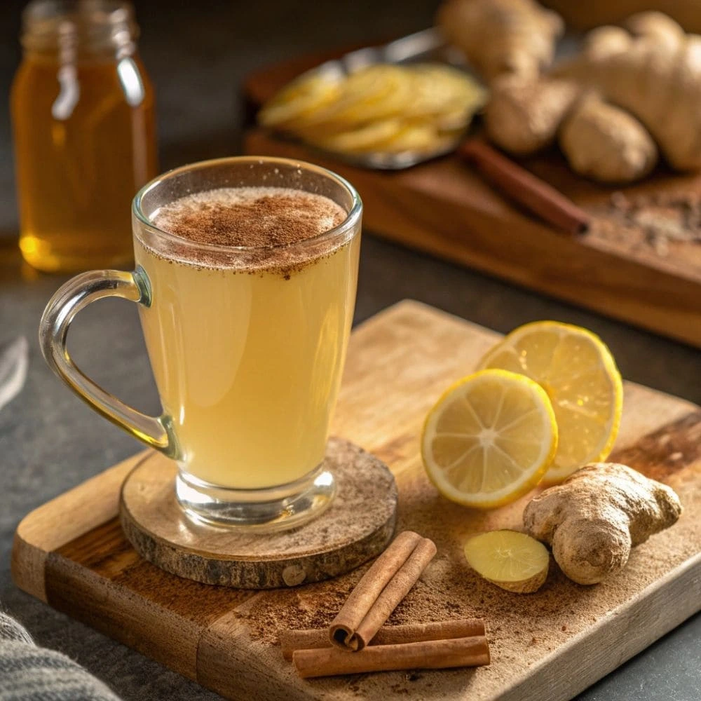 honey trick recipe in warm lemon drink