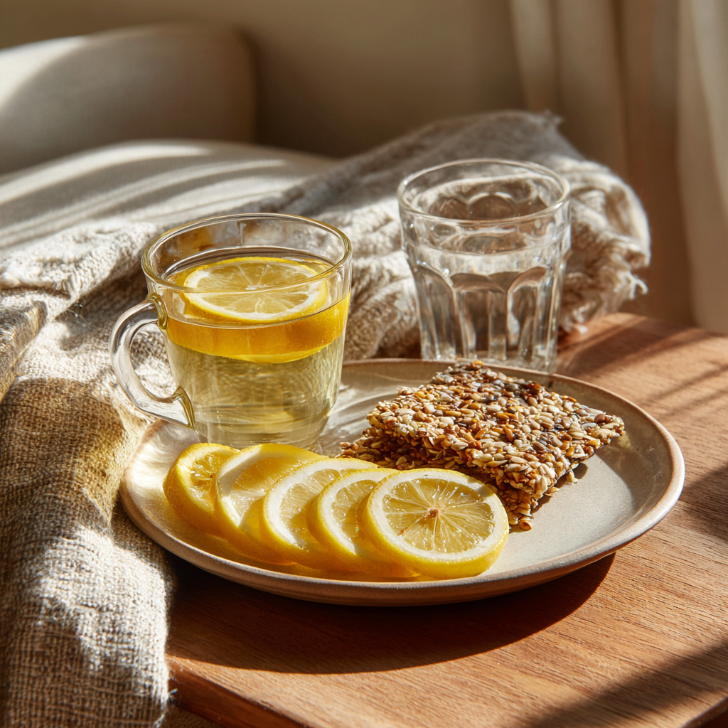 bariatric seed drink served with lemon