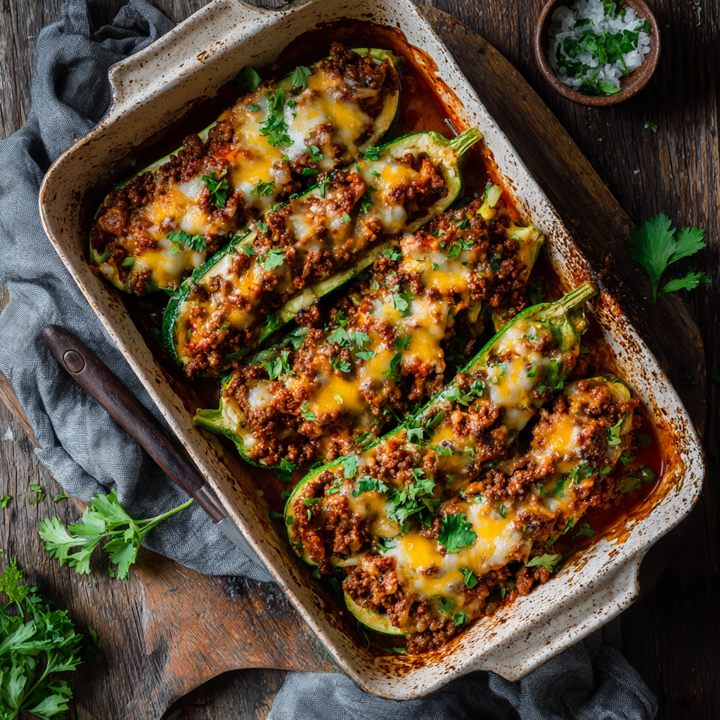 healthy-ground-beef-zucchini-boats