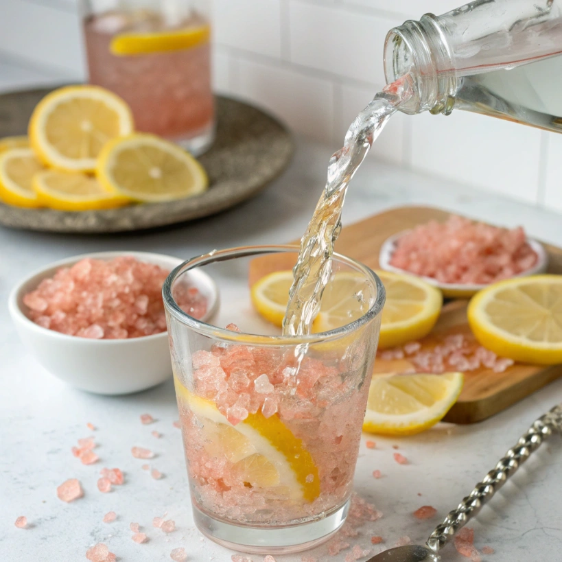 Dr Ania Jastreboff Pink Salt Trick Recipe: Viral Weight Loss Hack or Just Hype? 7 pink salt drink step-by-step image