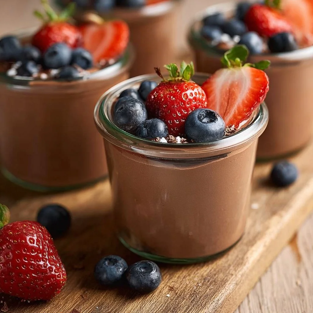Delicious chocolate protein pudding recipe for a healthy dessert