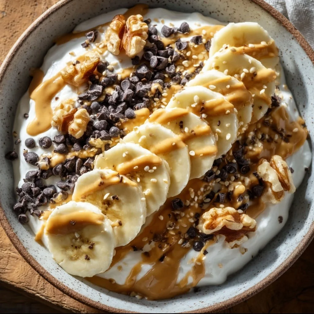 Cottage Cheese Protein Power Bowl with healthy ingredients and toppings.