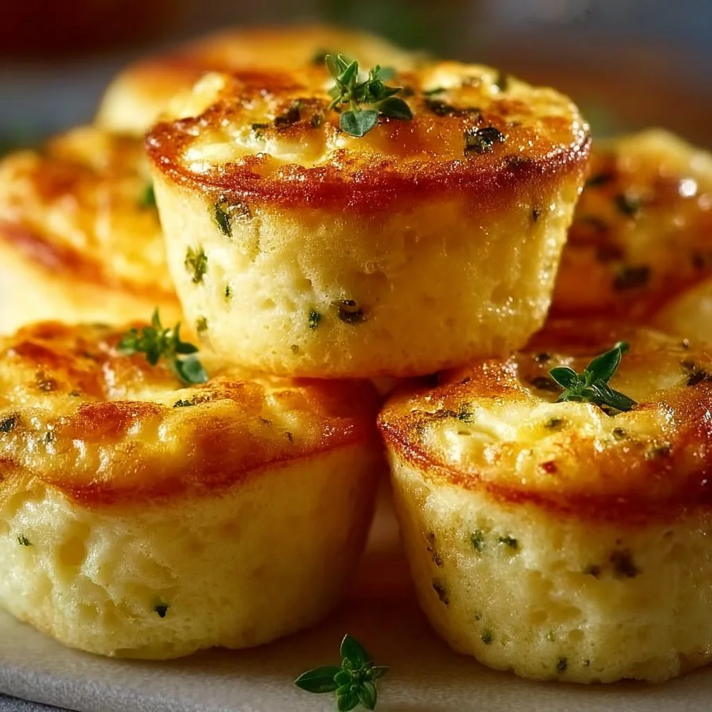 Healthy cottage cheese egg bites served on a plate for breakfast