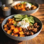 sweet potato beef bowl with hot honey and cottage 2026 03 12 162509 1
