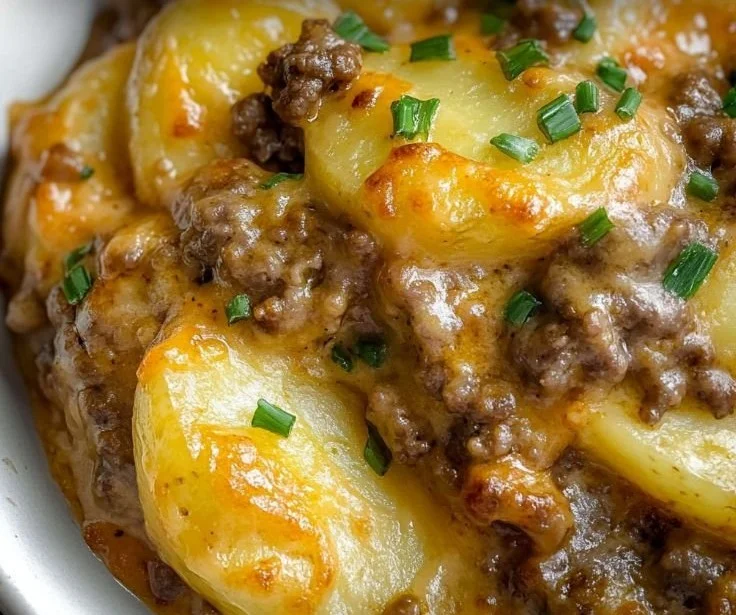 Crockpot Hamburger Potato Casserole