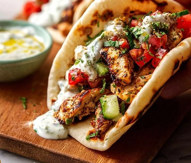 Quick Mediterranean Chicken Tacos