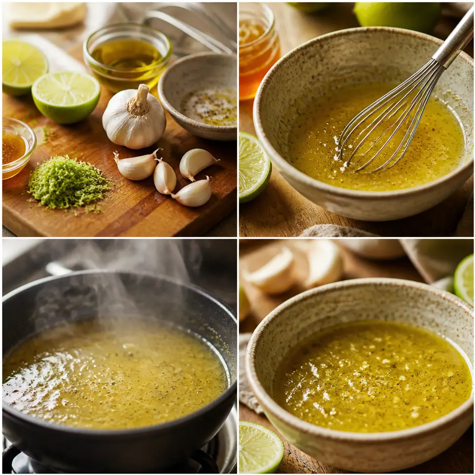 Honey Lime Dressing Recipe for Salads and Bowls 3 Whisking honey, lime juice, olive oil, and seasonings together in a bowl
