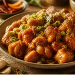 orange chicken sauce recipe featuring glossy citrus sauce coating crispy chicken in a takeout-style bowl